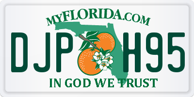 FL license plate DJPH95
