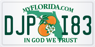 FL license plate DJPI83