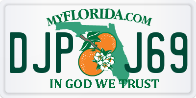 FL license plate DJPJ69