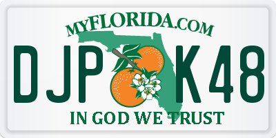 FL license plate DJPK48