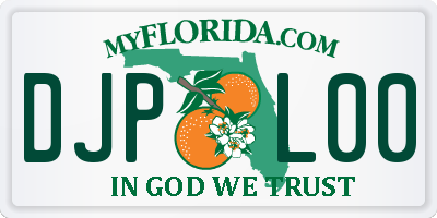 FL license plate DJPL00