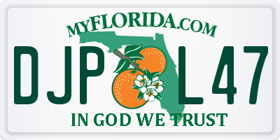 FL license plate DJPL47