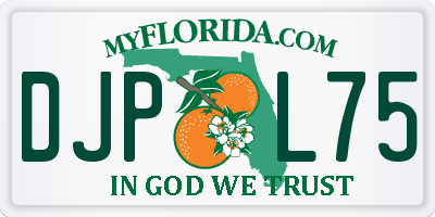 FL license plate DJPL75