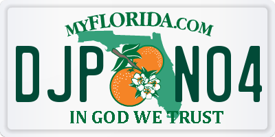FL license plate DJPN04