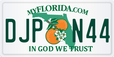 FL license plate DJPN44