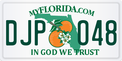 FL license plate DJPO48