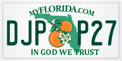 FL license plate DJPP27