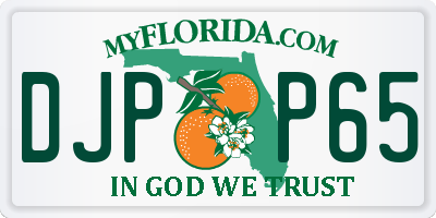 FL license plate DJPP65