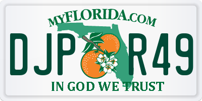 FL license plate DJPR49