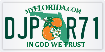 FL license plate DJPR71