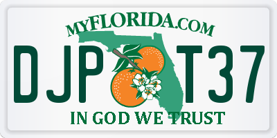FL license plate DJPT37
