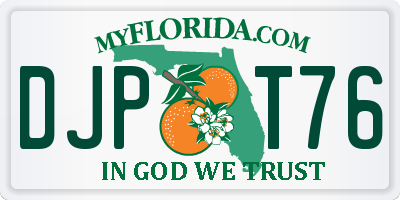 FL license plate DJPT76