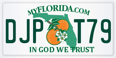 FL license plate DJPT79