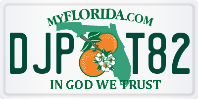 FL license plate DJPT82