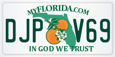 FL license plate DJPV69