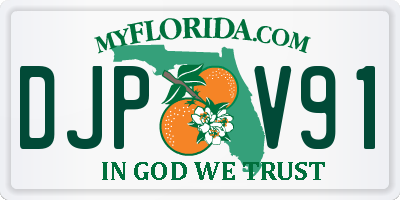 FL license plate DJPV91