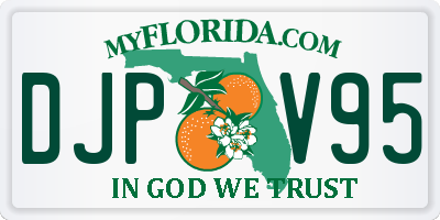 FL license plate DJPV95