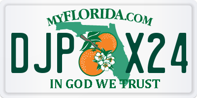 FL license plate DJPX24