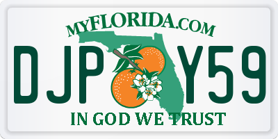 FL license plate DJPY59