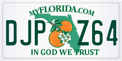 FL license plate DJPZ64