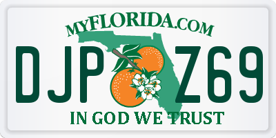 FL license plate DJPZ69