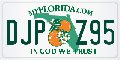 FL license plate DJPZ95