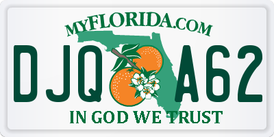 FL license plate DJQA62