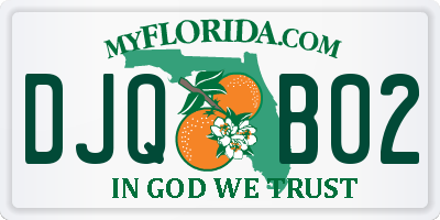 FL license plate DJQB02