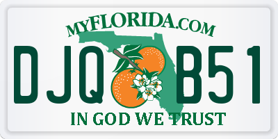 FL license plate DJQB51