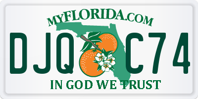 FL license plate DJQC74