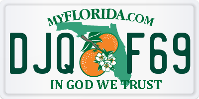 FL license plate DJQF69