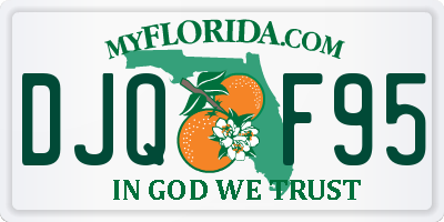 FL license plate DJQF95