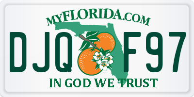 FL license plate DJQF97