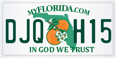 FL license plate DJQH15