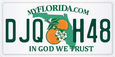 FL license plate DJQH48