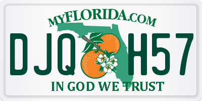 FL license plate DJQH57