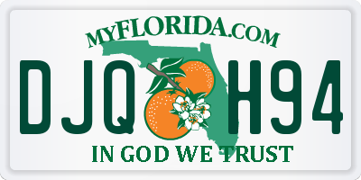 FL license plate DJQH94