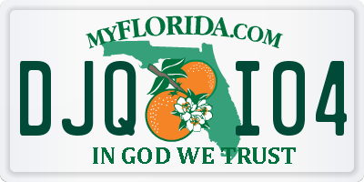 FL license plate DJQI04