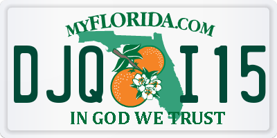 FL license plate DJQI15