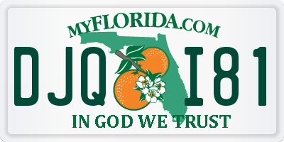 FL license plate DJQI81