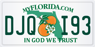 FL license plate DJQI93