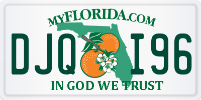 FL license plate DJQI96
