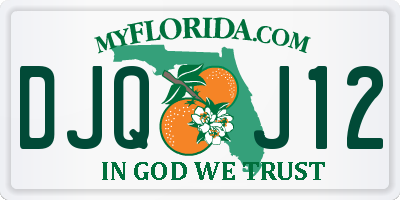 FL license plate DJQJ12