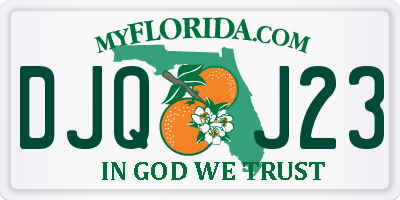 FL license plate DJQJ23