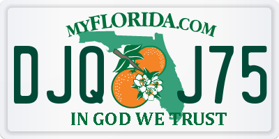 FL license plate DJQJ75
