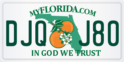 FL license plate DJQJ80