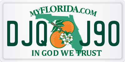 FL license plate DJQJ90