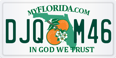 FL license plate DJQM46