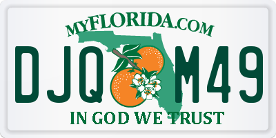 FL license plate DJQM49