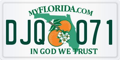 FL license plate DJQO71